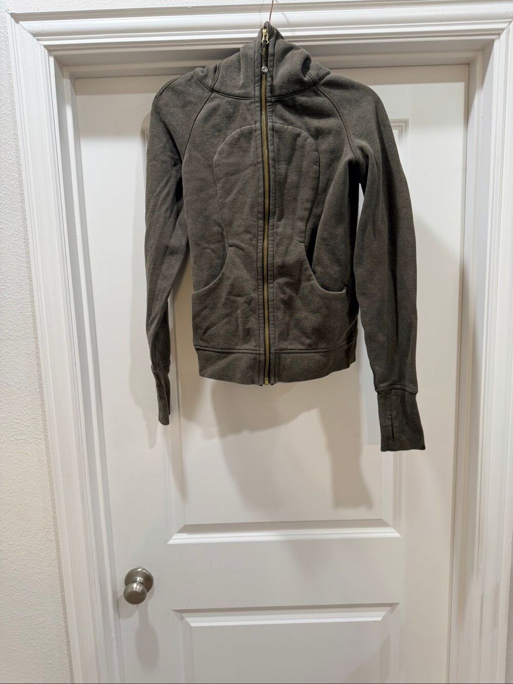 Lululemon Heathered Grey Luon Define Jacket Full-Zip Athletic Workout Size 6